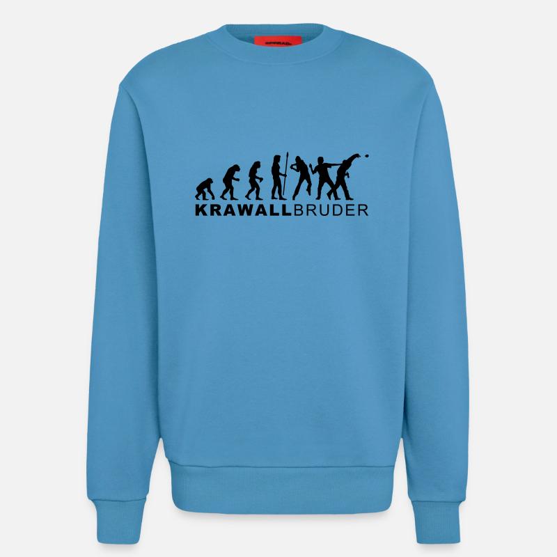 evolution_krawallbruder2 - Sweat bio décontracté fabriqué en UE -  Sol Blue