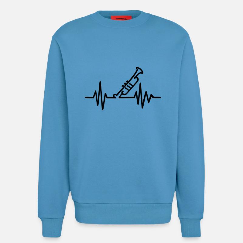 Trompete - Sweatshirt - made by SPREAD  -  Sol Blue