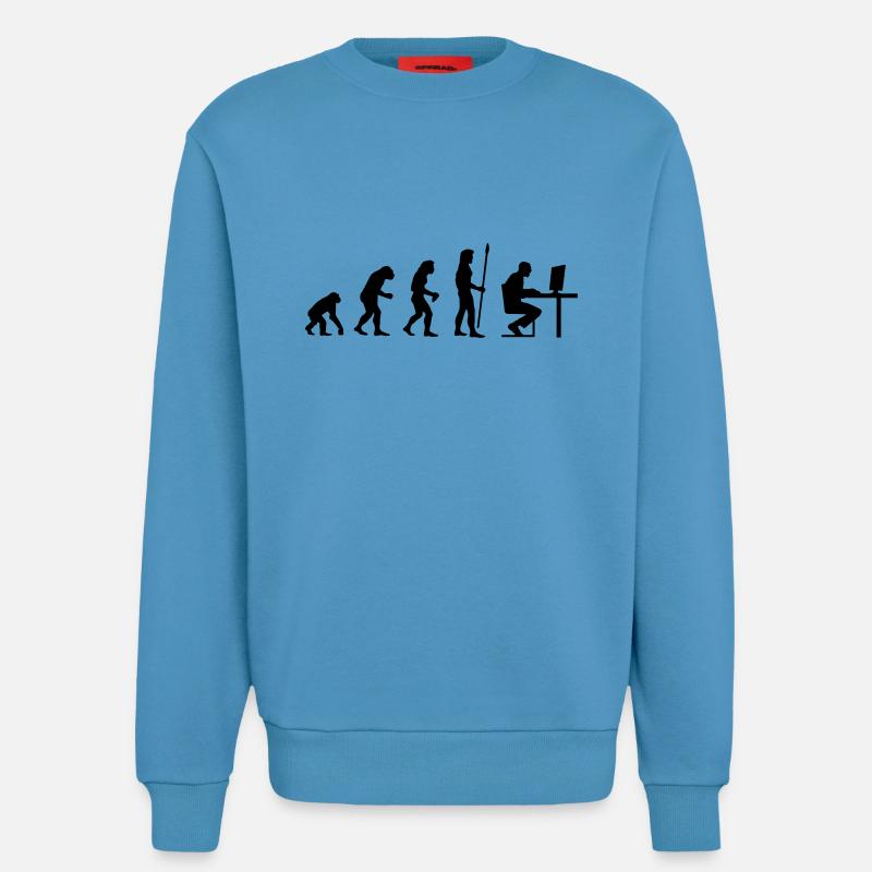 evolution_pc_3 - Sweatshirt - made by SPREAD  -  Sol Blue