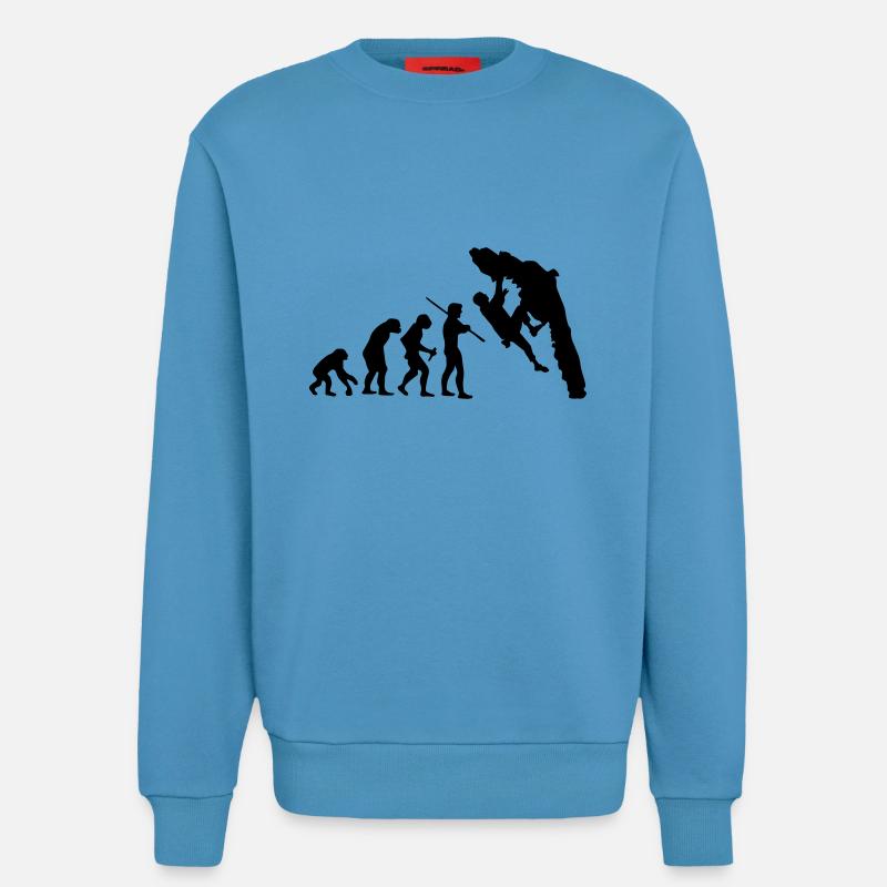 Boulder Evolution - Sweatshirt - made by SPREAD  -  Sol Blue