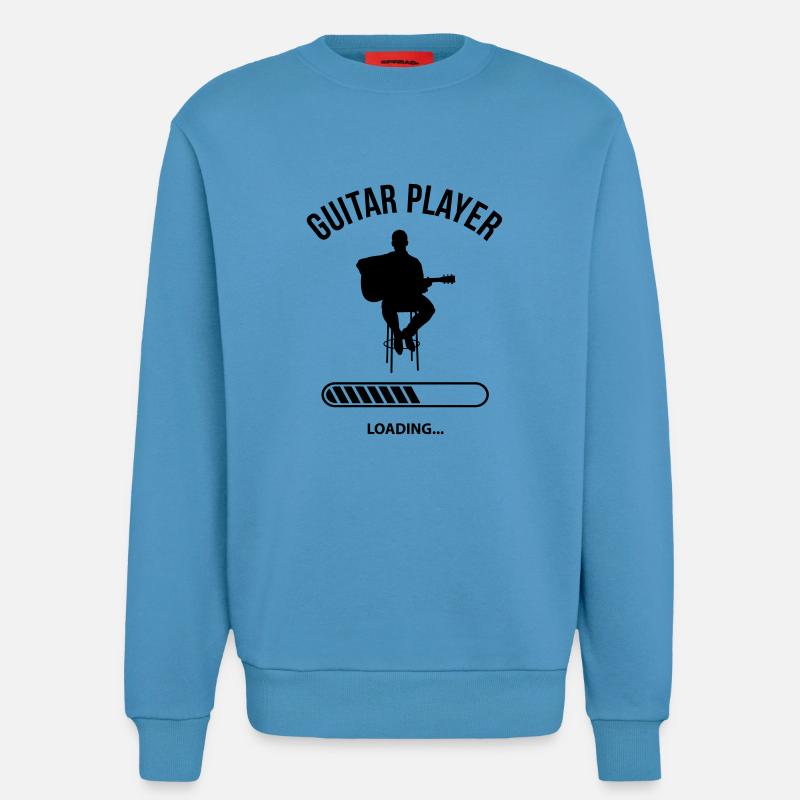 Guitar Player Loading - Sweatshirt - made by SPREAD - Sol Blue