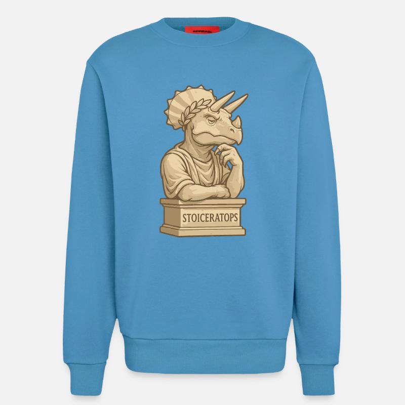 Stoiceratops - Sweatshirt - made by SPREAD  -  Sol Blue