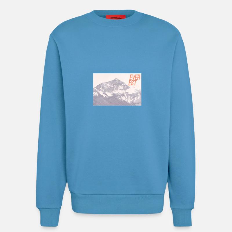 Majesté de l’Everest - Sweat bio décontracté fabriqué en UE -  Sol Blue