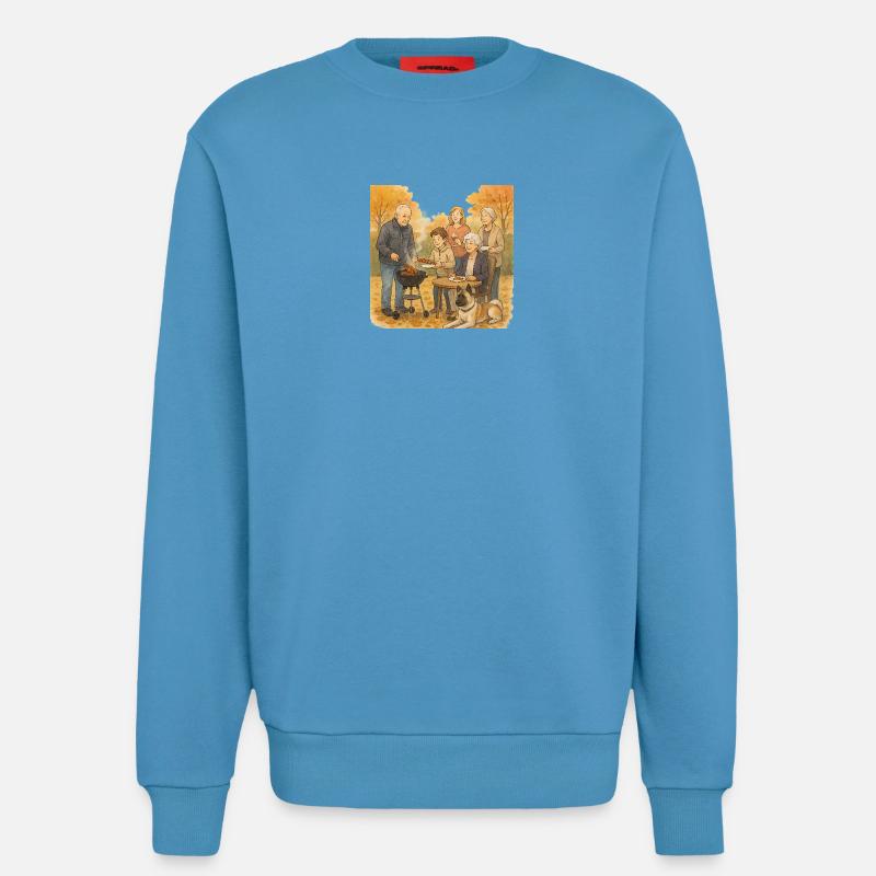 Grill im Herbst - Sweatshirt - made by SPREAD  -  Sol Blue