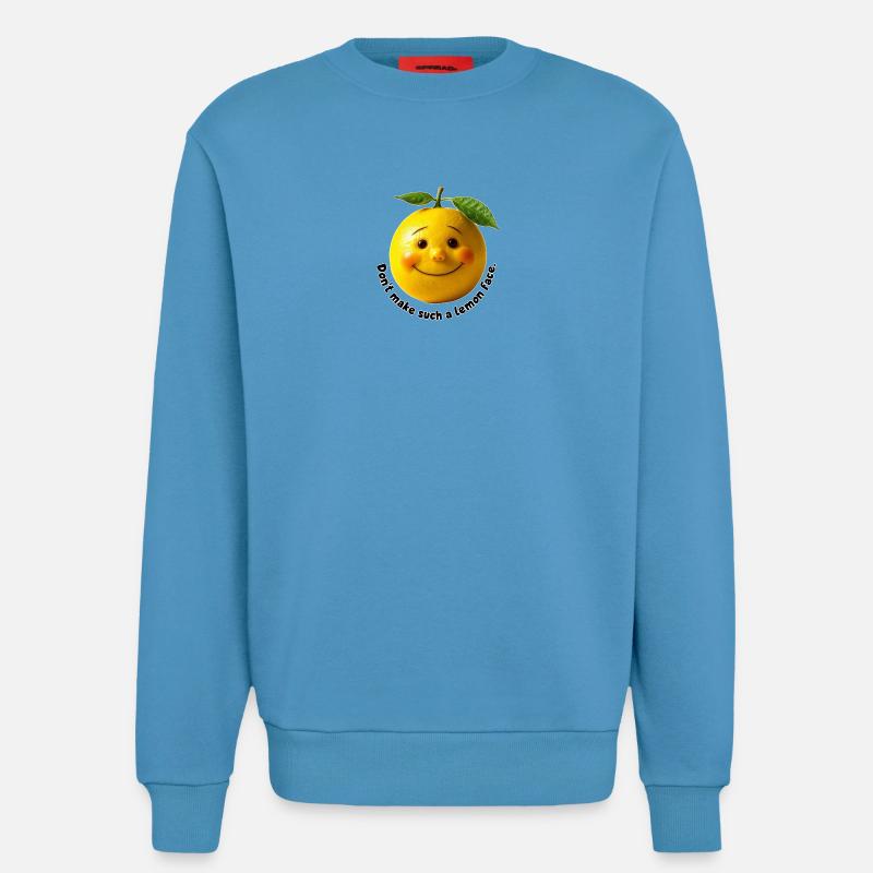 Zitrone mit süßem Lächeln - Sweatshirt - made by SPREAD  -  Sol Blue