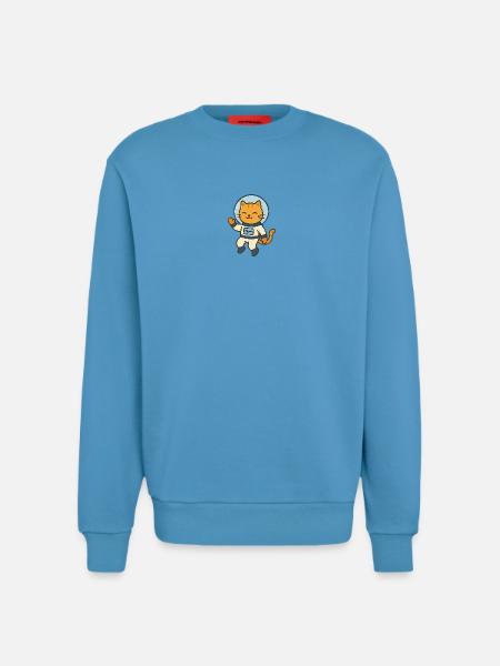 Astrocat - Sweatshirt - made by SPREAD - Sol Blue