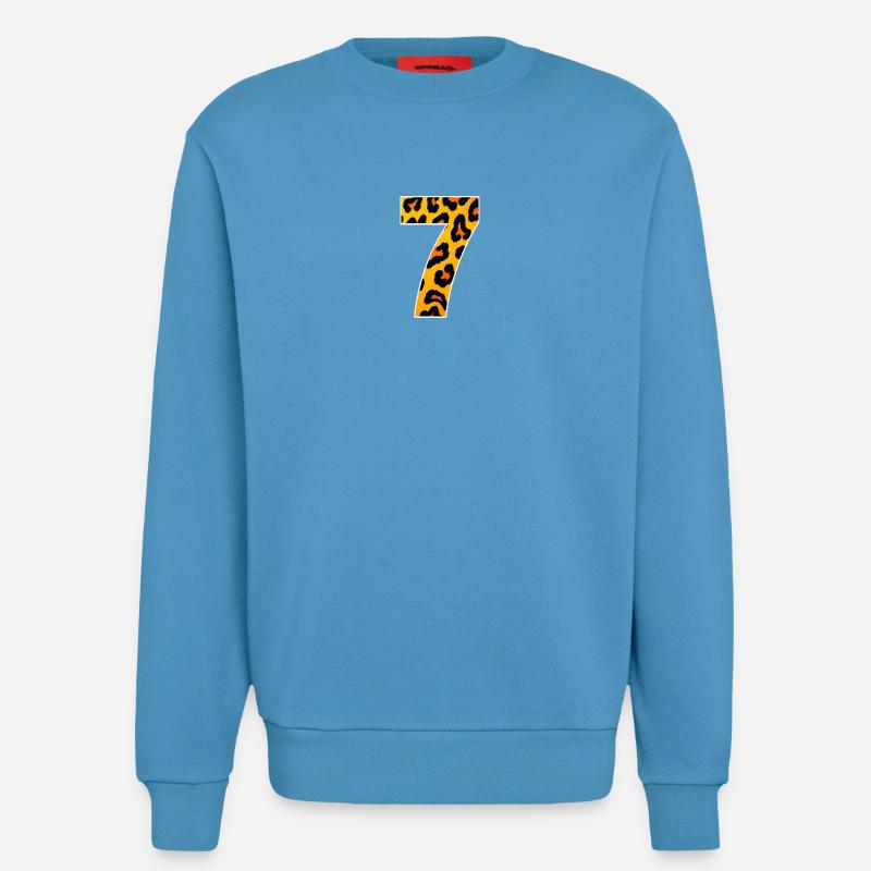Leopard 7 Neon Pattern - Sweatshirt - made by SPREAD  -  Sol Blue