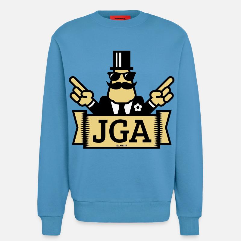 JGA Handzeichen (Junggesellenabschied / 3C) - Sweatshirt - made by SPREAD  -  Sol Blue