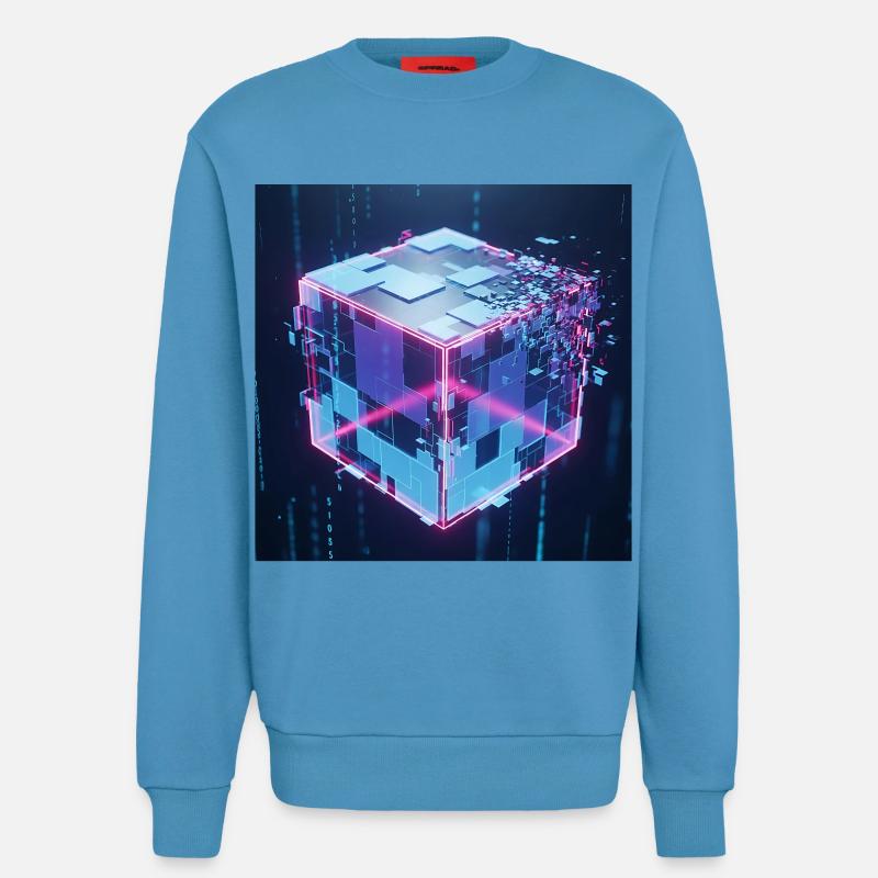 Digital Cube Technology Digital Cube Tech - Sweatshirt - made by SPREAD  -  Sol Blue