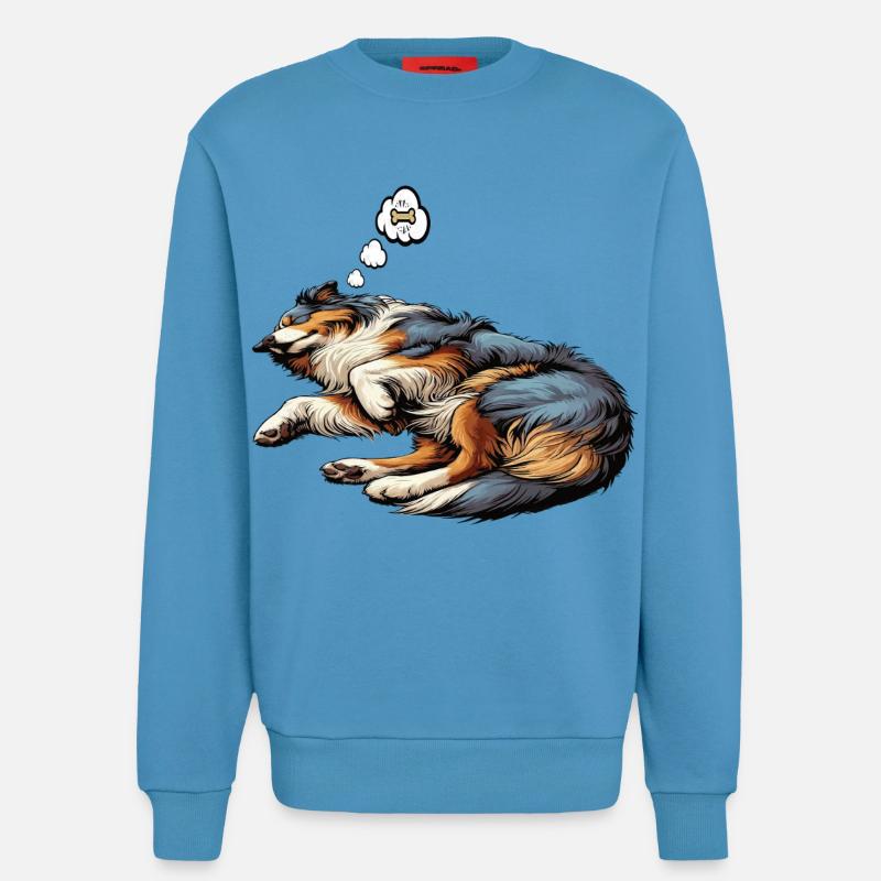 Australian Shepherd Aussie Aussie Owners Aussies - Sweatshirt - made by SPREAD  -  Sol Blue