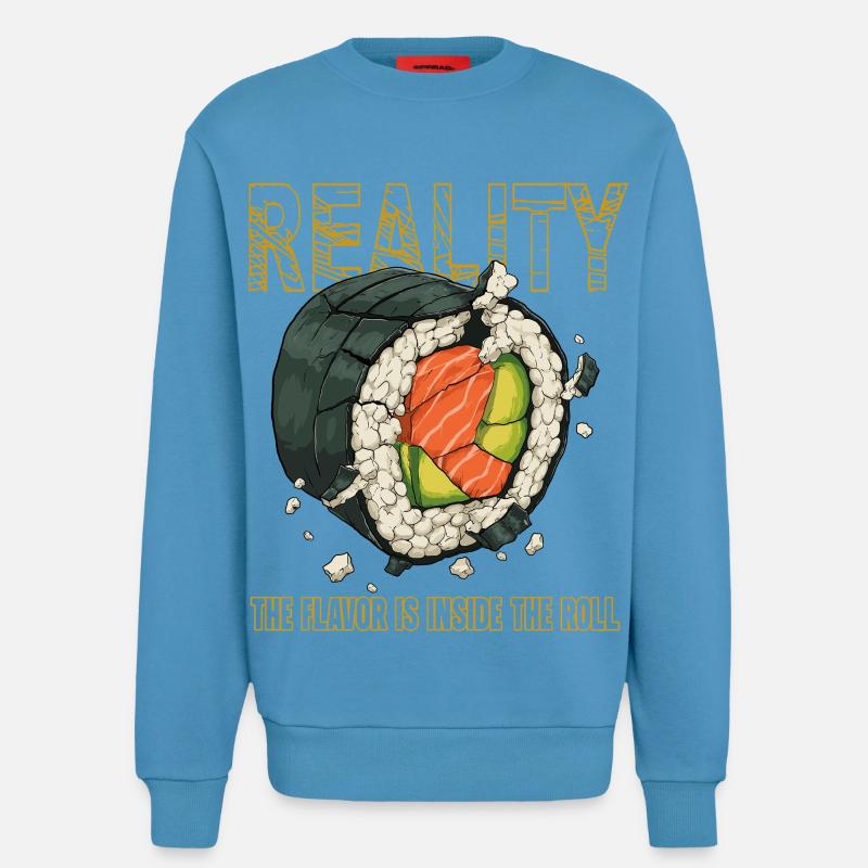 Sushi Roll Reality Innerer Geschmack - Sweatshirt - made by SPREAD  -  Sol Blue