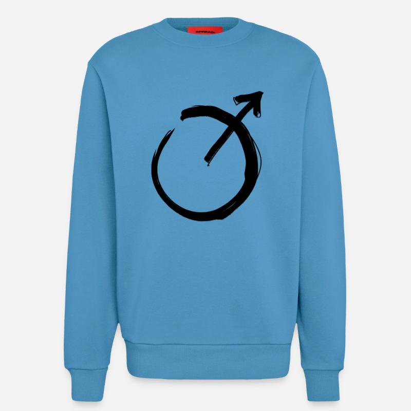 Mars Astrologie Symbol - Sweatshirt - made by SPREAD  -  Sol Blue