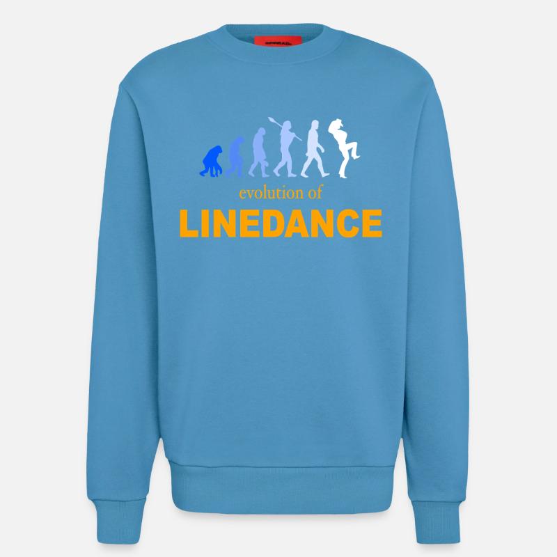 Évolution de la danse en ligne - Sweat bio décontracté fabriqué en UE -  Sol Blue