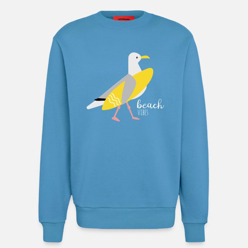 Surfer Möwe - Sweatshirt - made by SPREAD - Sol Blue