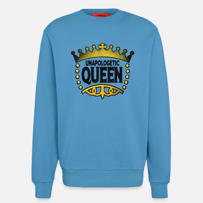 Unverfrorene Königin - Sweatshirt - made by SPREAD - Sol Blue