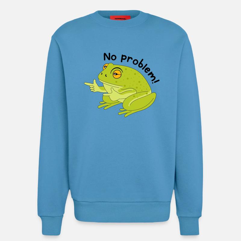 Frosch kein problem - Sweatshirt - made by SPREAD  -  Sol Blue