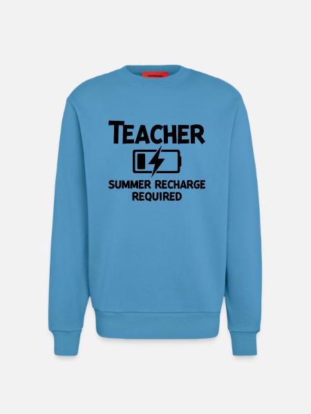 Teacher Summer Recharge Required - Sweatshirt - made by SPREAD - Sol Blue