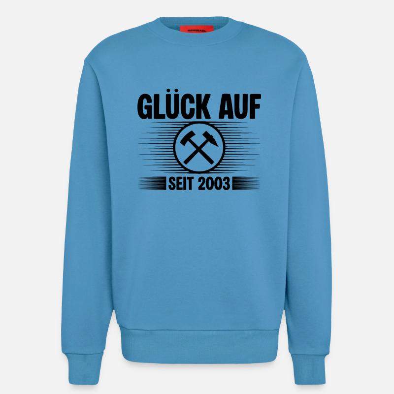Glueck auf seit 2003 - Sweatshirt - made by SPREAD  -  Sol Blue