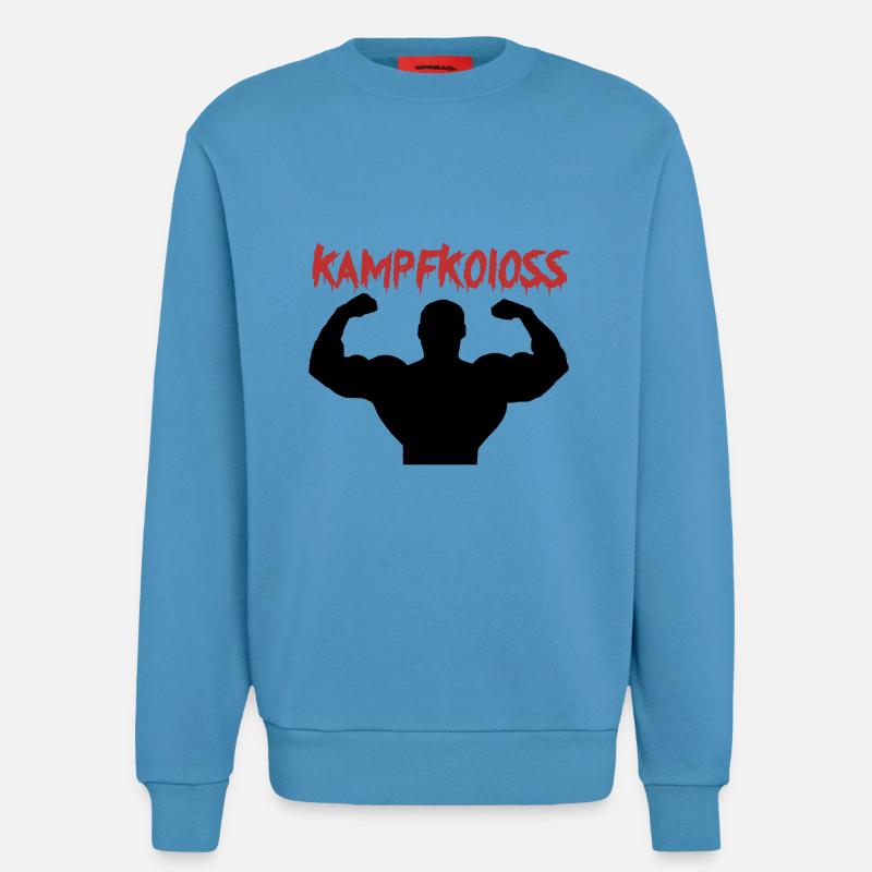 Kampfkoloss Training Motivaton Geschenk - Sweatshirt - made by SPREAD - Sol Blue
