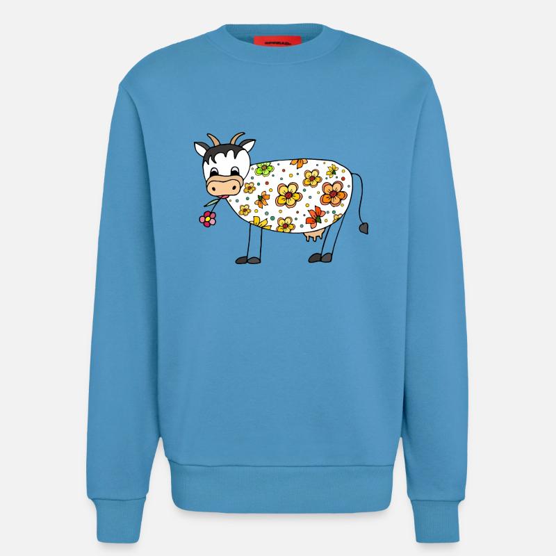Kuh - Sweatshirt - made by SPREAD  -  Sol Blue