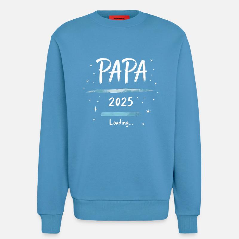 Papa 2025 Loading - Sweatshirt - made by SPREAD  -  Sol Blue