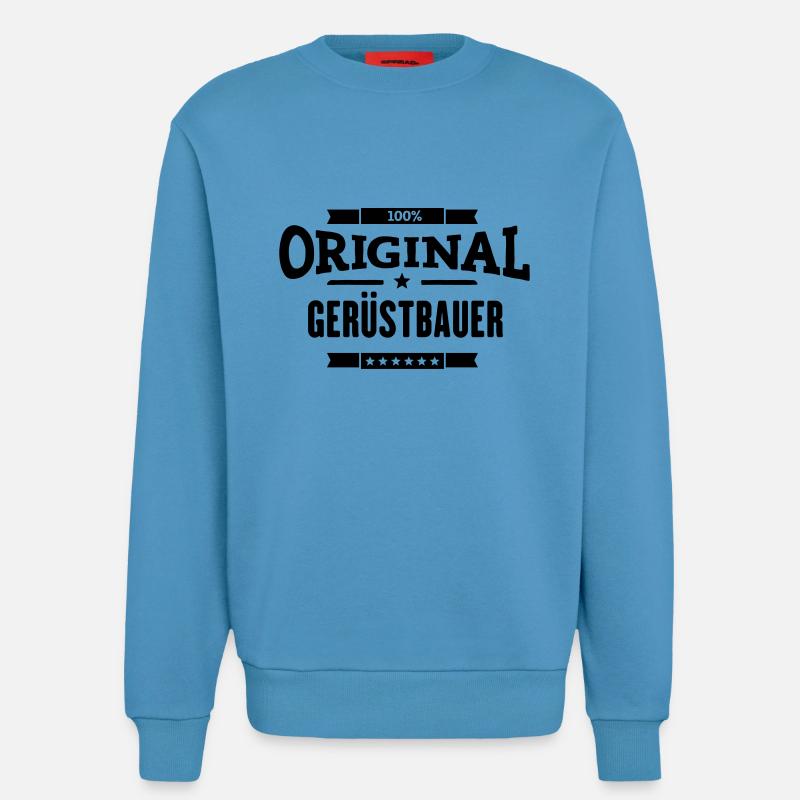 100% Gerüstbauer - Sweatshirt - made by SPREAD  -  Sol Blue