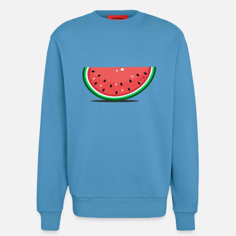 Tranche de design de pastèque - Sweat bio décontracté fabriqué en UE -  Sol Blue