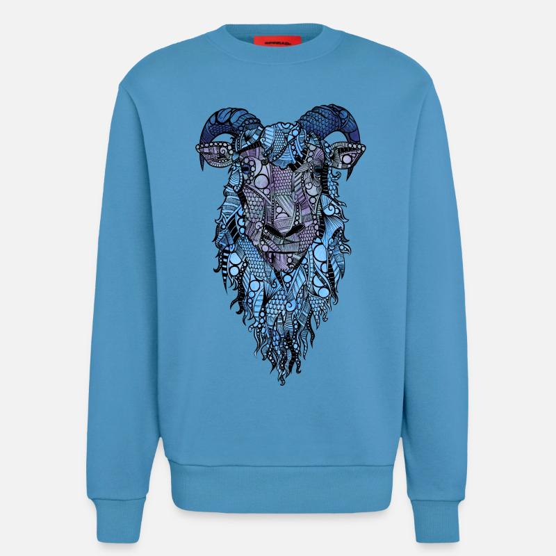mouton - Sweat bio décontracté fabriqué en UE -  Sol Blue