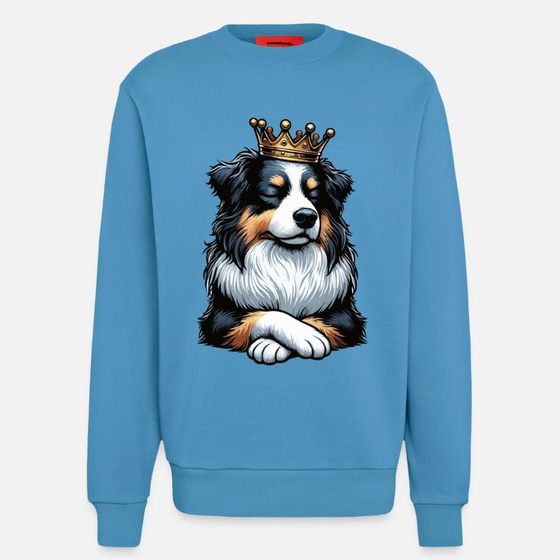 Australian Shepherd Aussie Aussiebesitzer Aussies - Sweatshirt - made by SPREAD  -  Sol Blue