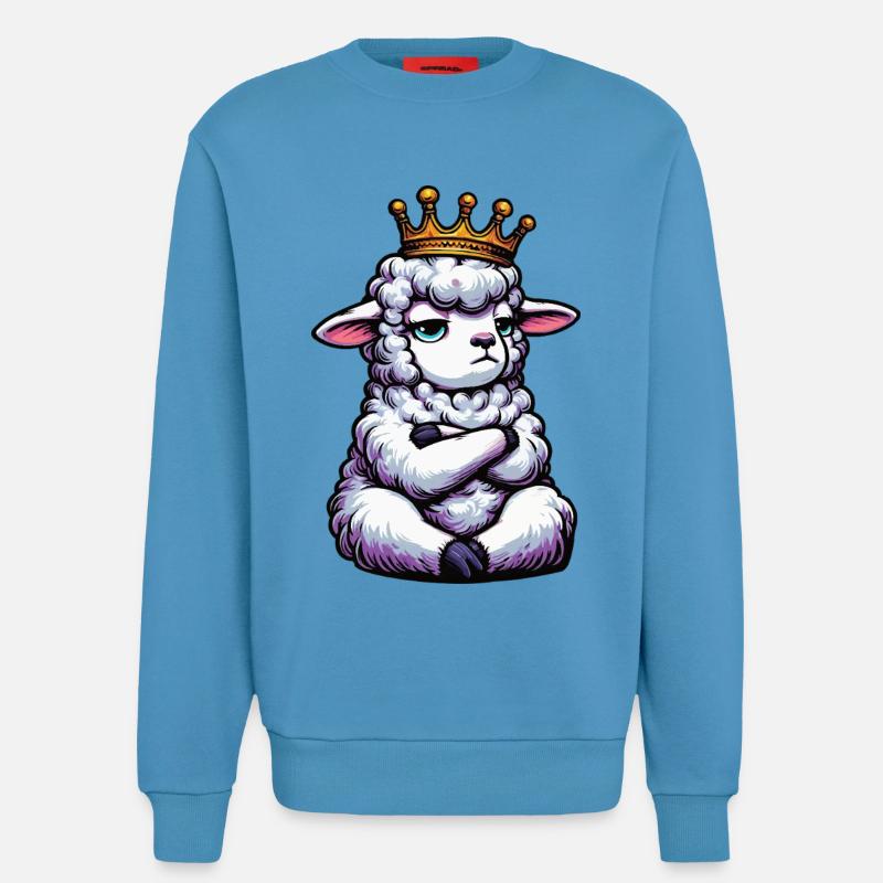 Schaf Schafe Schäfer Schafhalter Schafbock - Sweatshirt - made by SPREAD  -  Sol Blue