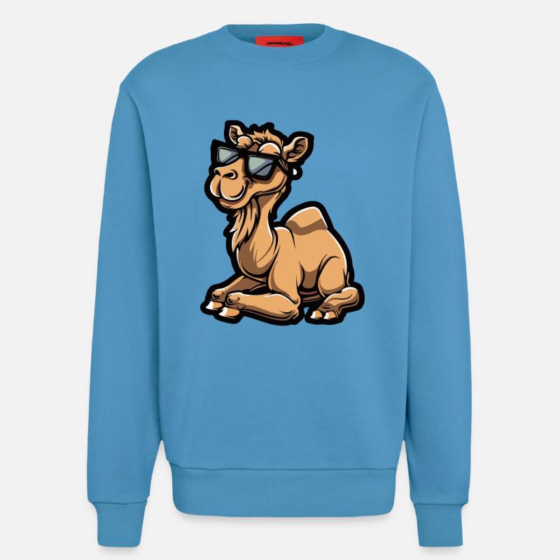 Kamel Cool Comic - Sweatshirt - made by SPREAD  -  Sol Blue