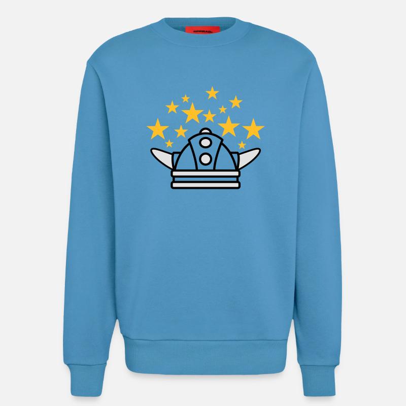 Wikinger Helm Idee - Sweatshirt - made by SPREAD  -  Sol Blue
