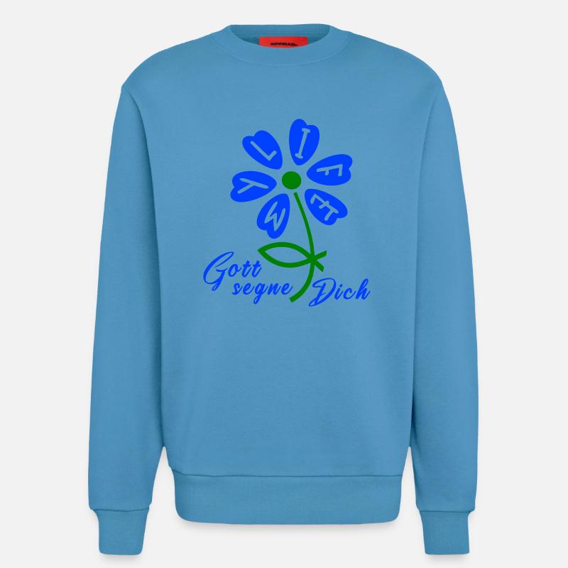 God bless you - Sweatshirt - made by SPREAD  -  Sol Blue