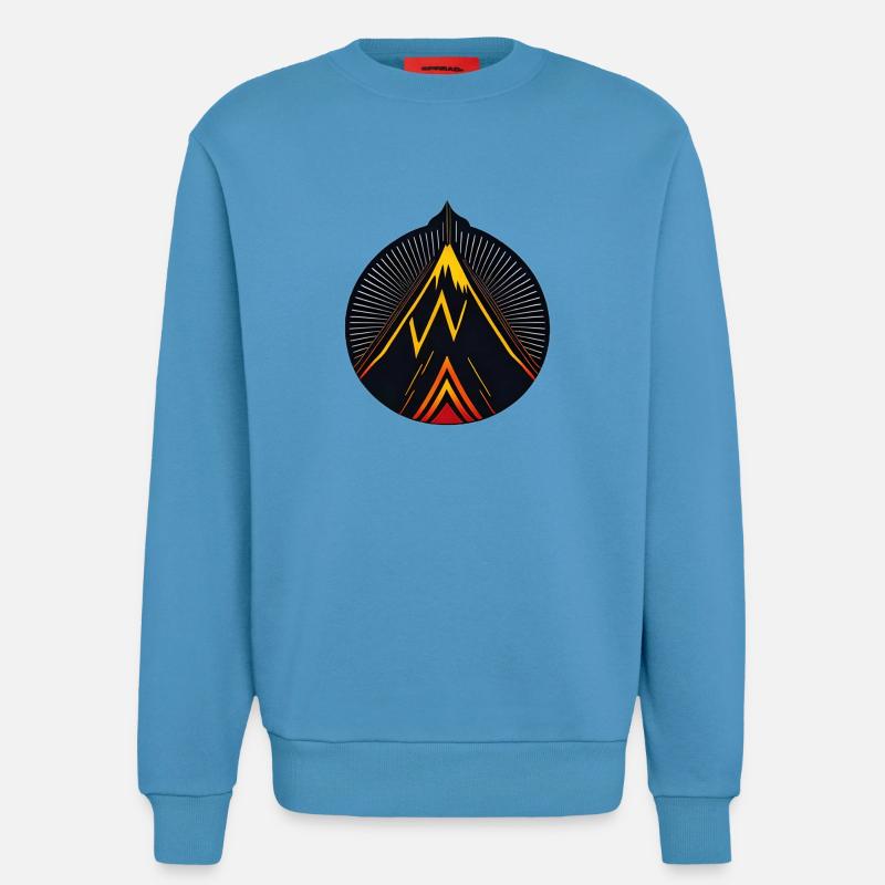 Vulkan logo - Sweatshirt - made by SPREAD - Sol Blue
