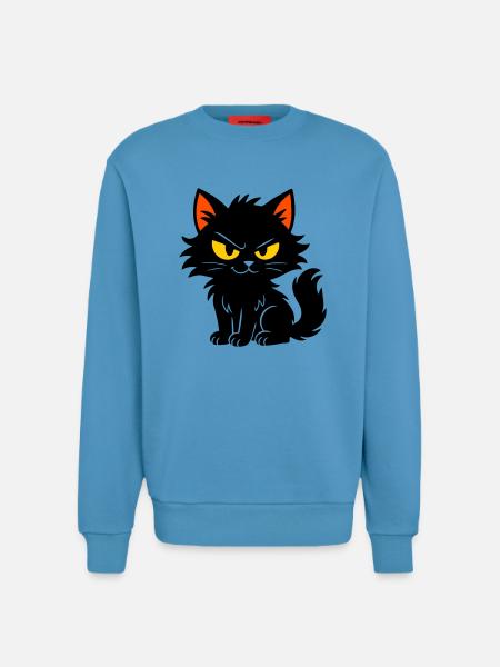 Chaton doux - Sweat bio décontracté fabriqué en UE -  Sol Blue