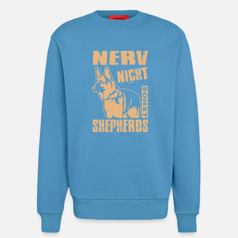 Schäferhund Geschenke Hund Herrchen Gassi - Sweatshirt - made by SPREAD  -  Sol Blue