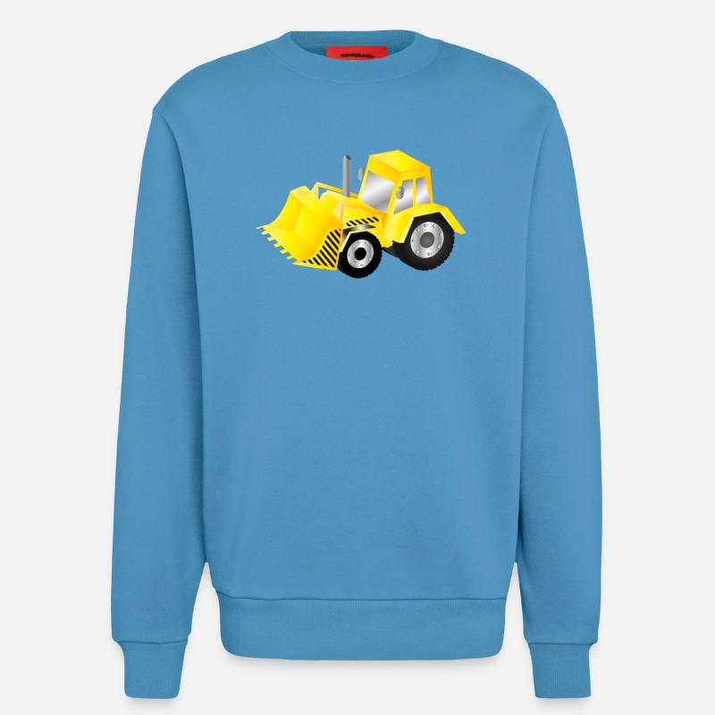 Strahlend gelber Bagger mit Power - Sweatshirt - made by SPREAD - Sol Blue