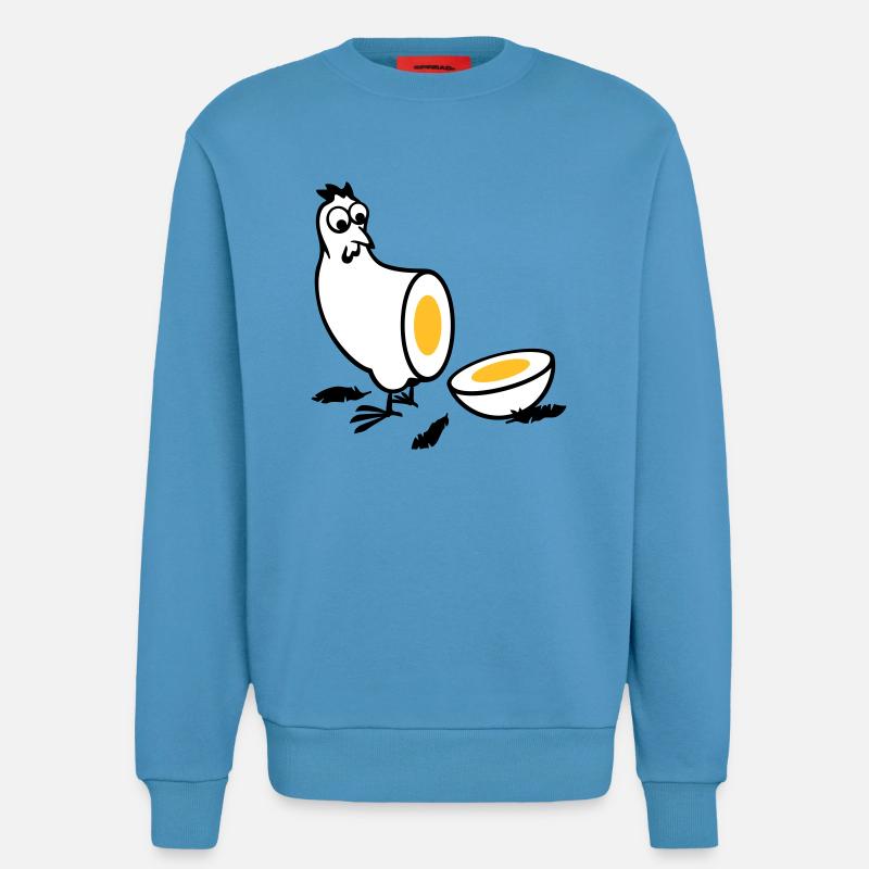 Huhn oder Ei - Sweatshirt - made by SPREAD  -  Sol Blue