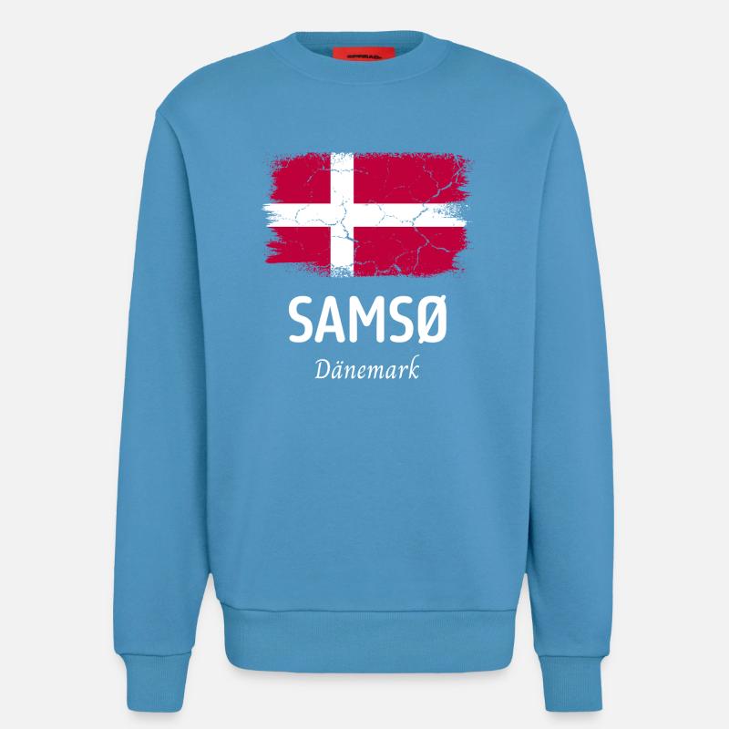 Samso - Sweatshirt - made by SPREAD  -  Sol Blue
