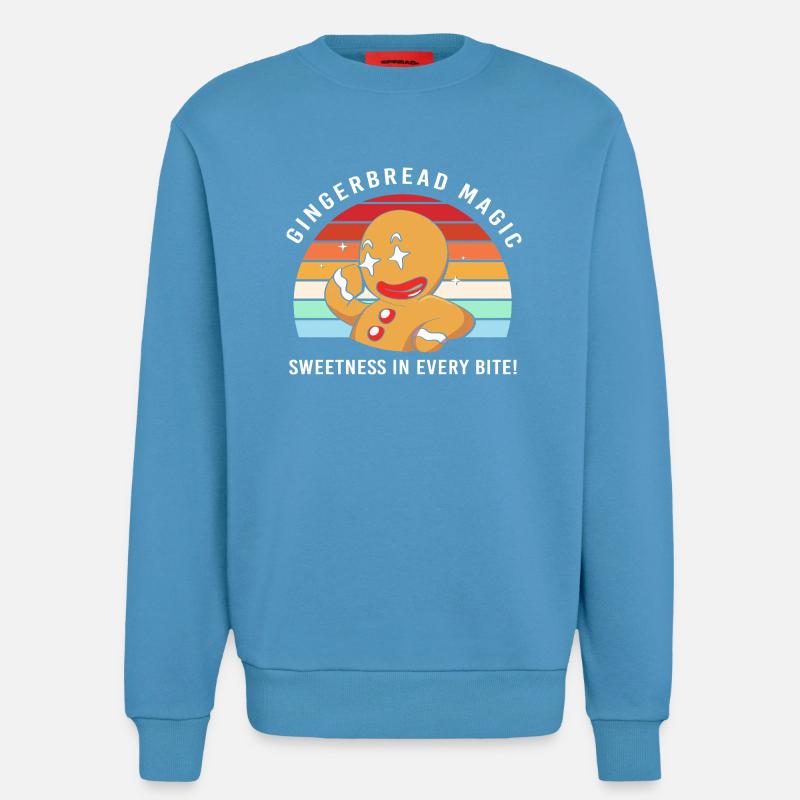 Lebkuchen Weihnachten Ninja Lebkuchenmann - Sweatshirt - made by SPREAD  -  Sol Blue