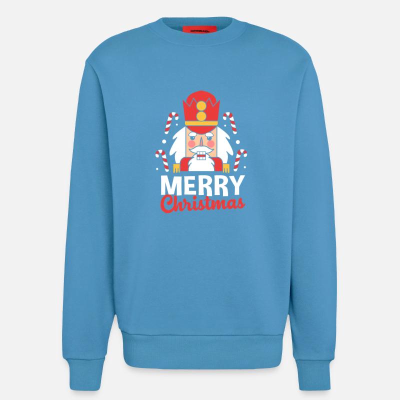 Weihnachten Nussknacker - Sweatshirt - made by SPREAD - Sol Blue