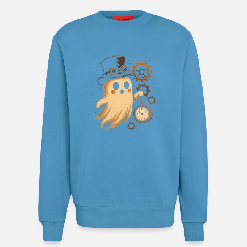 Steampunk Ghost Clockwork - Sweatshirt - made by SPREAD  -  Sol Blue