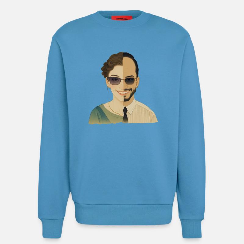 WIR SIND EINS – nette Menschen - Sweatshirt - made by SPREAD  -  Sol Blue