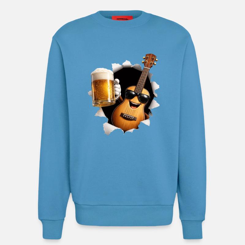 Ukulele Beer - Sweatshirt - made by SPREAD - Sol Blue