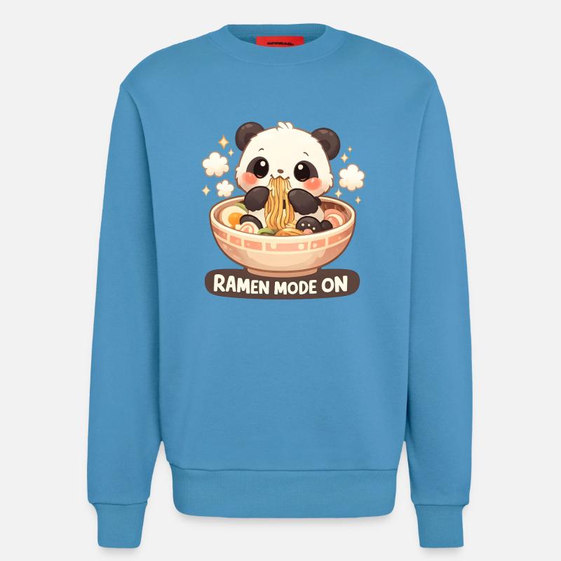 Ramen Panda Mode On - Sweatshirt - made by SPREAD - Sol Blue