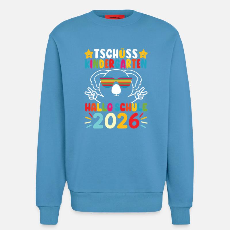 Tschüss Kindergarten Hallo Schule 2026 - Sweatshirt - made by SPREAD  -  Sol Blue