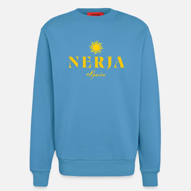 Nerja Sun Spain Logo - Sweatshirt - made by SPREAD  -  Sol Blue