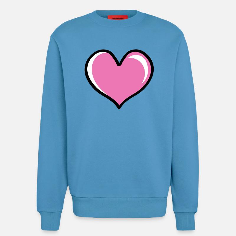Herz Love - Sweatshirt - made by SPREAD  -  Sol Blue