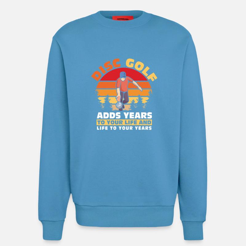 Disc Golf Geschenke Discgolf - Sweatshirt - made by SPREAD  -  Sol Blue