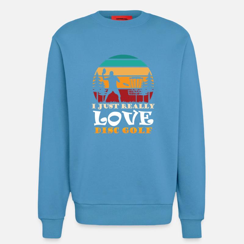 Disc Golf Geschenke Discgolf - Sweatshirt - made by SPREAD  -  Sol Blue